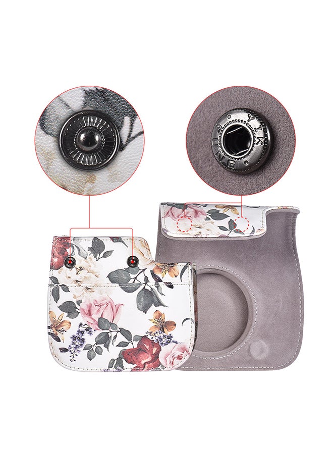 PU Protective Instant Camera Case Bag Pouch Protector with Strap for Fujifilm Instax Mini 8+/8s/8/9 Multicolor  - Image 4