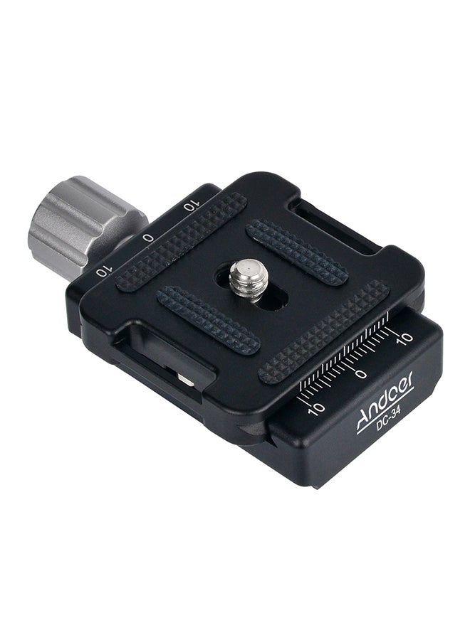 ANDOER DC-34 Quick Release Plate Clamp For Tripod Silver - Image 1