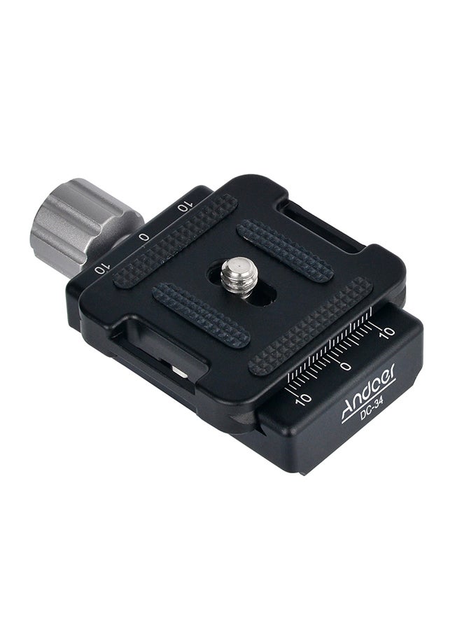 ANDOER DC-34 Quick Release Plate Clamp For Tripod Silver - Image 3