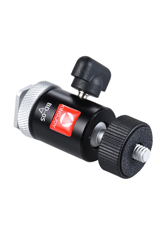 ANDOER Bd-0S Mini Ball Head Mount With Hot Shoe Adapter Black  - Image 2