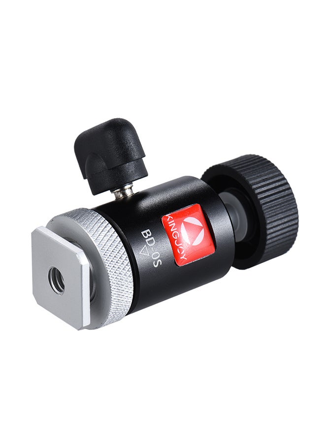 ANDOER Bd-0S Mini Ball Head Mount With Hot Shoe Adapter Black  - Image 3