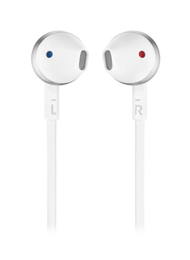 JBL Tune205BT Bluetooth In-Ear Earphones White/Silver - Image 2