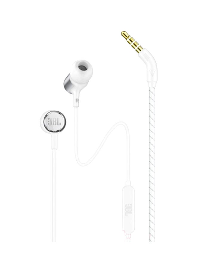 جي بي إل سماعة أذن داخلية Live 100 أبيض - Image 1