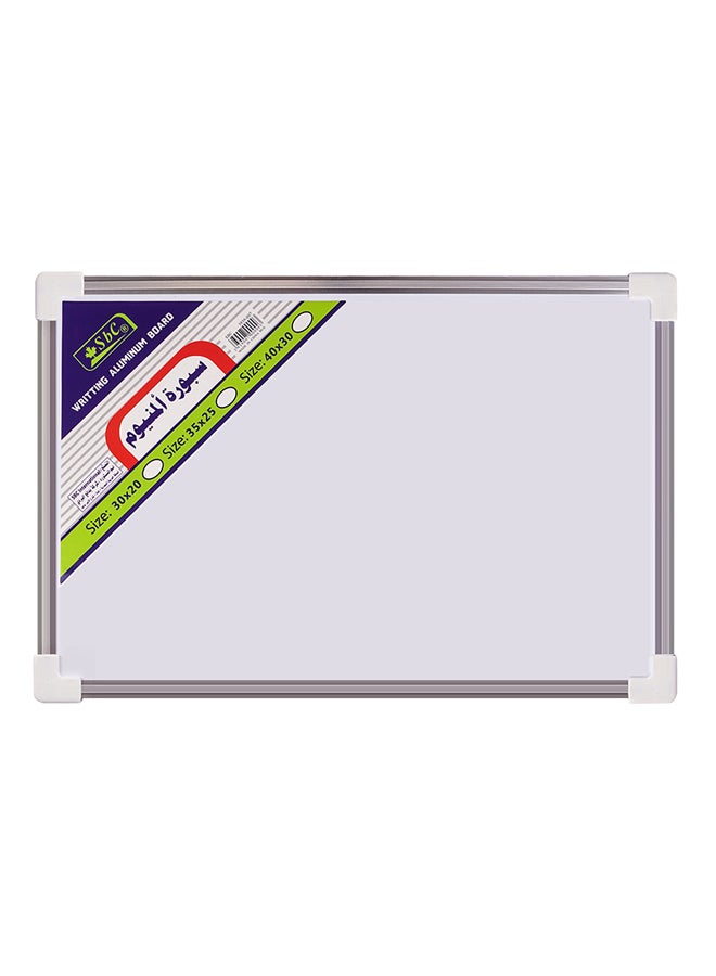 SBC - Aluminum Framed Magnetic Board,35x25 cm White/Grey - Image 1