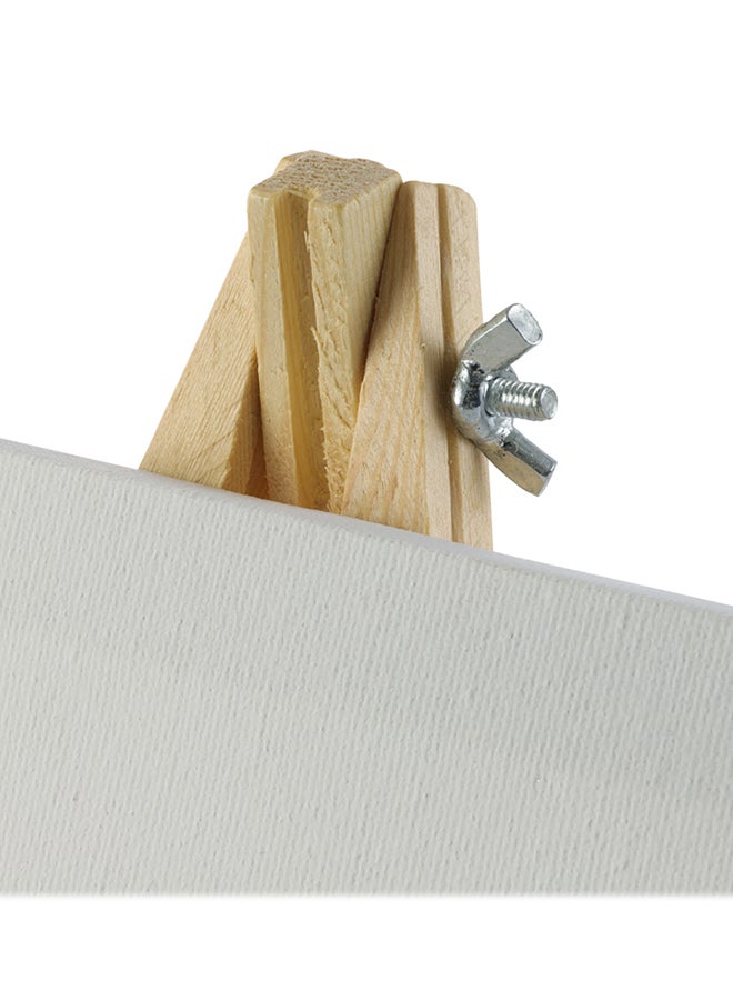 اس بي سي قماش كانفاس للرسم باللون الأبيض مع حامل لوحات مقاس 20×25 سم أبيض/بيج - Image 5