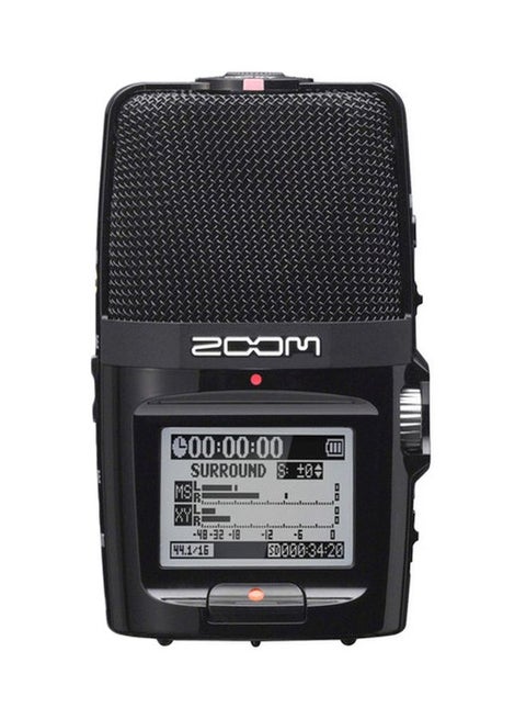 مسجل رقمي يحمل باليد طراز H2N مع مشغل MP3 H2N-01 أسود