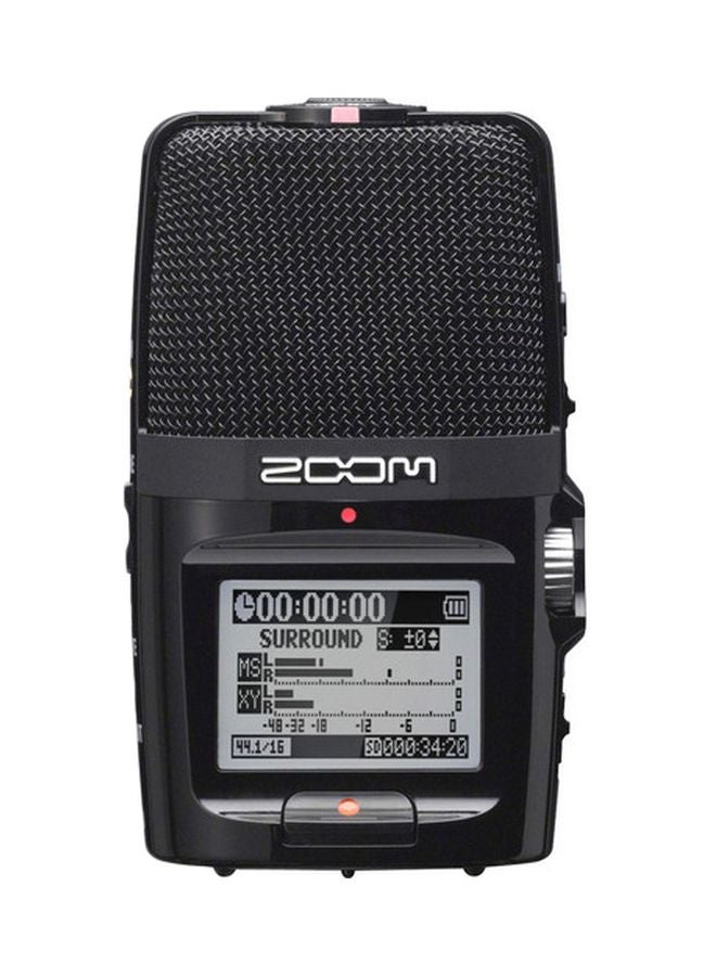 زوم - مسجل رقمي يحمل باليد طراز H2N مع مشغل MP3 H2N-01 أسود - Image 1