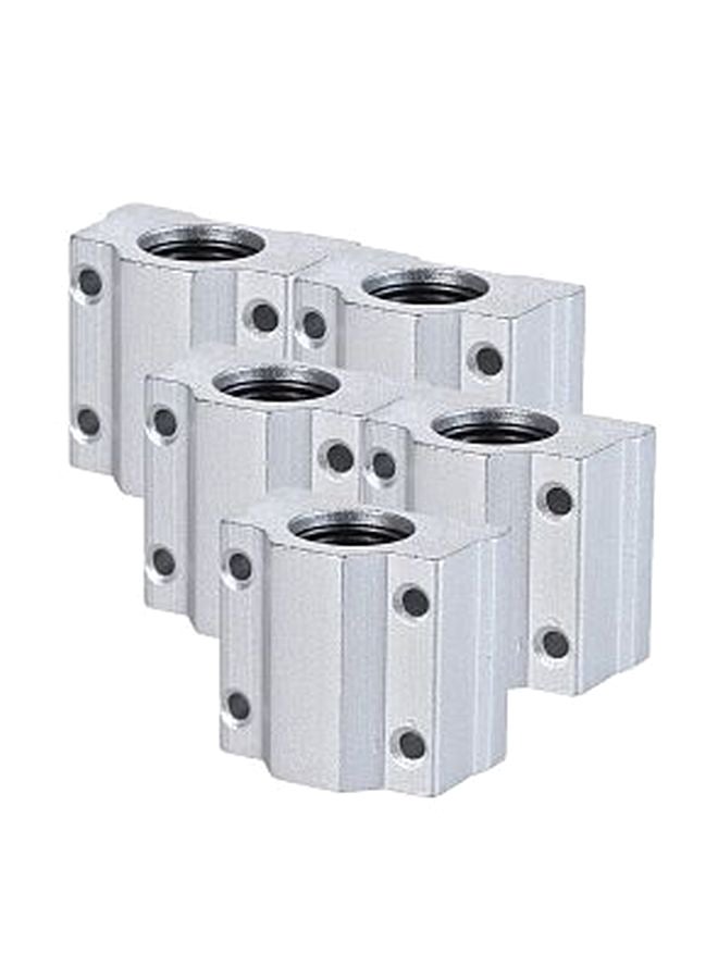 Generic - 5-Piece Linear Motion Ball Bearing Block Set Silver - Image 1