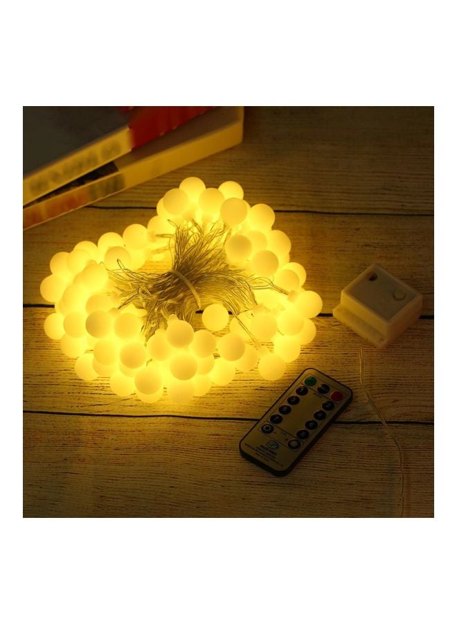 Tomshine LED Globe String Light With Remote Control Warm White 13meter  - Image 2