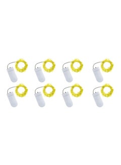 8-Piece LED String Light Set Warm White 2meter