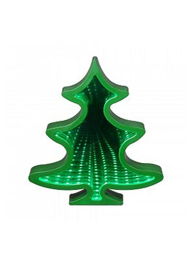 مصباح طاولة بإضاءة LED على شكل مرآة لتزيين المنزل أخضر 220x200x50mm  - Image 2