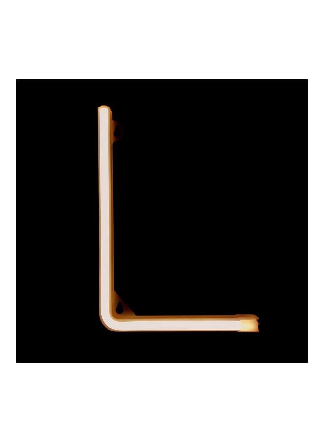 مصباح LED زخرفي على شكل حرف L أبيض دافئ - Image 2