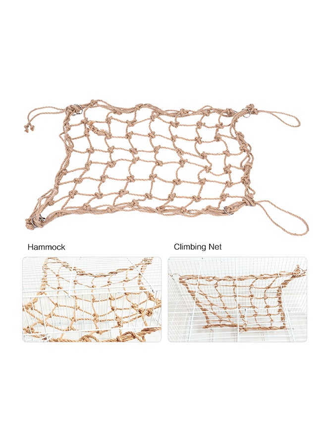 شبكة تسلق وأرجوحة شبكية للطيور متعدد الألوان - Image 2