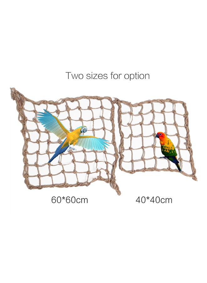 شبكة تسلق وأرجوحة شبكية للطيور متعدد الألوان - Image 3