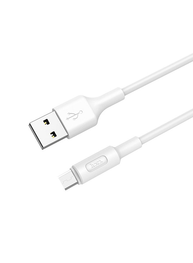 hoco. X25 Micro USB Cable for Samsung Xiaomi Tablet 5V2A Fast Charge Data Sync Cable Eco-friendly Silicone USB Charging Cord - Image 2