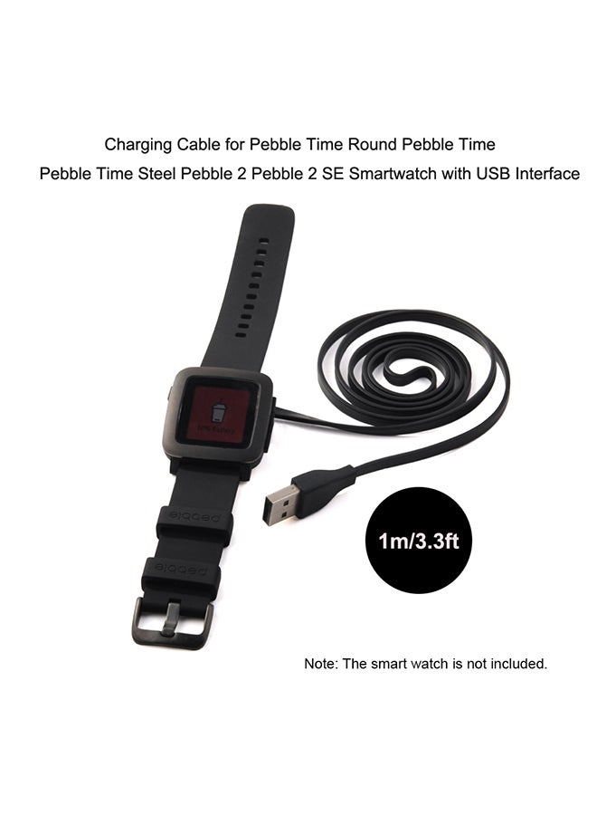 Generic - Smart Watch Charging Cable For Pebble Time Round Pebble Time Pebble Time Steel Pebble 2 Pebble 2 Se - Image 1