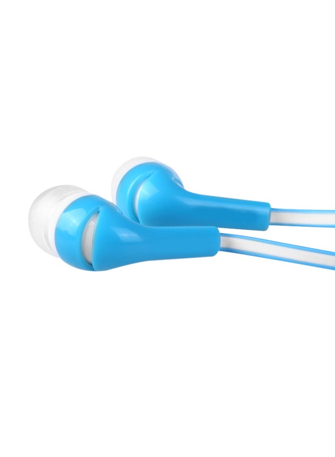 Generic - Stylish In-Ear Stereo Earphone Earbud Headphone For Ipod Apple iPhone Mp3 Mp4 Smartphone Blue And White - Image 1