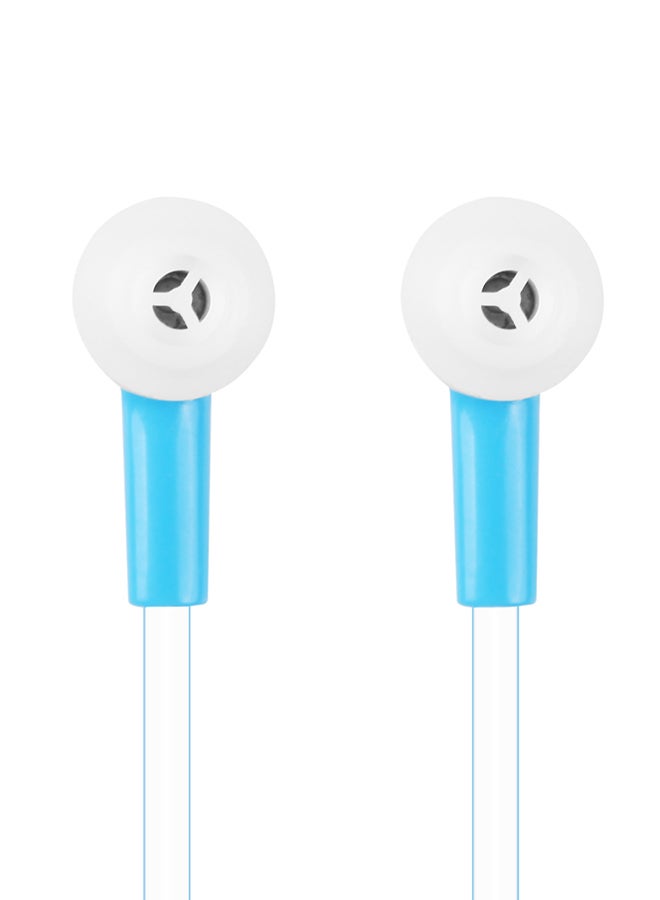Generic - Stylish In-Ear Stereo Earphone Earbud Headphone For Ipod Apple iPhone Mp3 Mp4 Smartphone Blue And White - Image 1