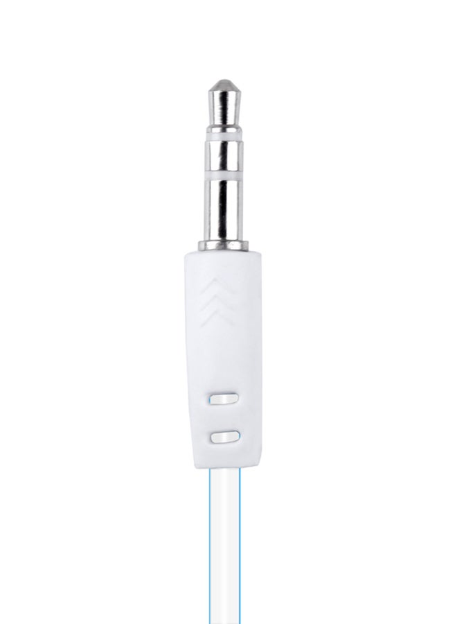 Generic - Stylish In-Ear Stereo Earphone Earbud Headphone For Ipod Apple iPhone Mp3 Mp4 Smartphone Blue And White - Image 1