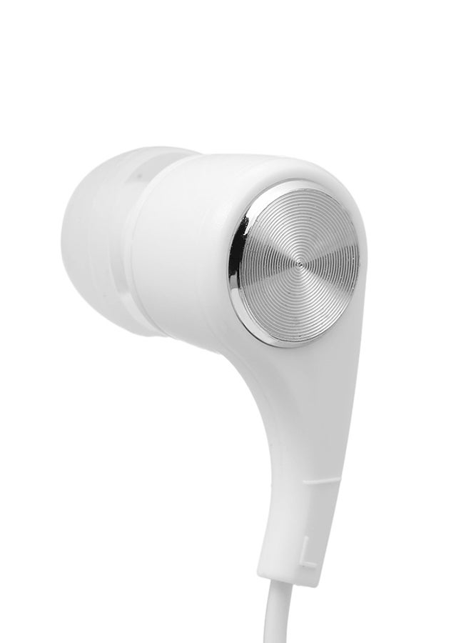 Generic - 3.5Mm Wired Headphone In-Ear Headset Stereo Music Earphone Earpiece In-Line Control Hands-Free White - Image 1