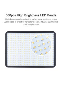 ANDOER Pad300 Professional Dimmable LED Video Fill Light 3200K/5600K Bi-Color Temperature 20W Cri90+  - Image 3