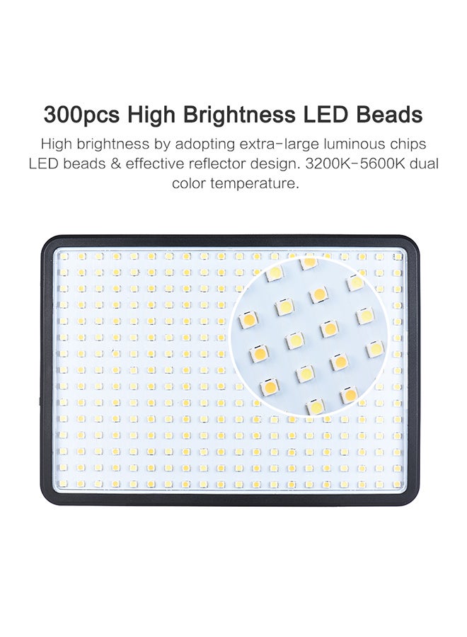 أندوير مصباح LED احترافي قابل للتعتيم لتصوير الفيديو بدرجة حرارة لونية ثنائية 3200 كلفن/ 5600 كلفن وقدرة 20 وات طراز CRI90+ - Image 3