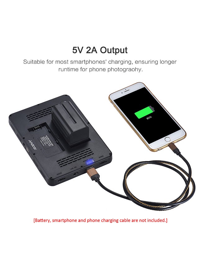 أندوير مصباح LED احترافي قابل للتعتيم لتصوير الفيديو بدرجة حرارة لونية ثنائية 3200 كلفن/ 5600 كلفن وقدرة 20 وات طراز CRI90+ - Image 4