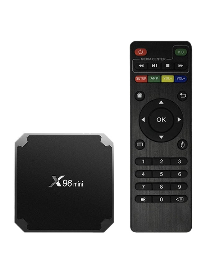 X96 Smart Android 7.1.2 Amlogic Quad Core Wi-Fi LAN TV Box V5020US-16G Black - Image 1