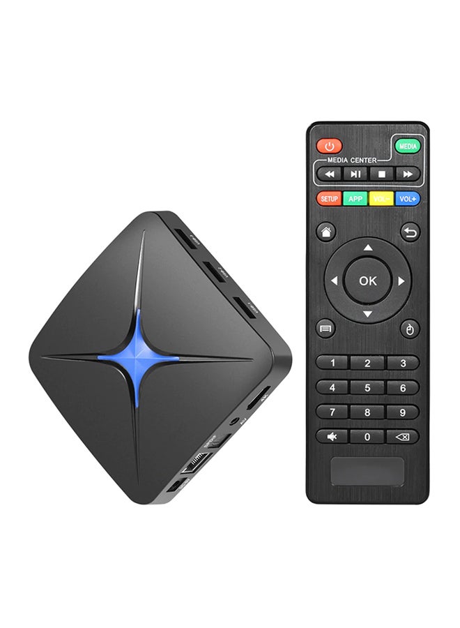 Generic T96N Plus Quad Core Smart Android 7.1 TV Set Top Box V4827EU Black  - Image 1