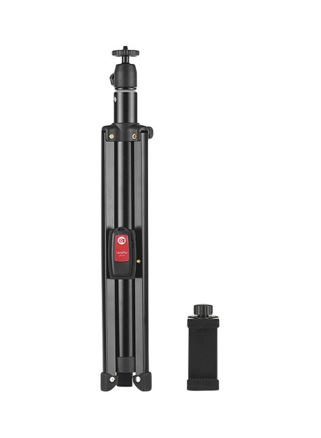 Generic Flexible Tripod Selfie Stick With Remote Control Black  - Image 1