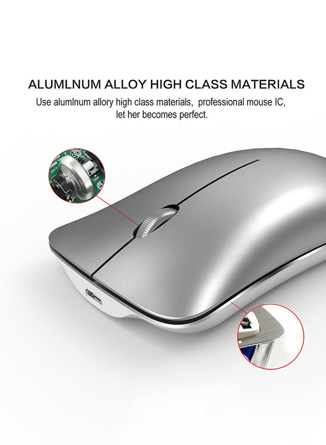 HXSJ Wireless Mouse Silver  - Image 3