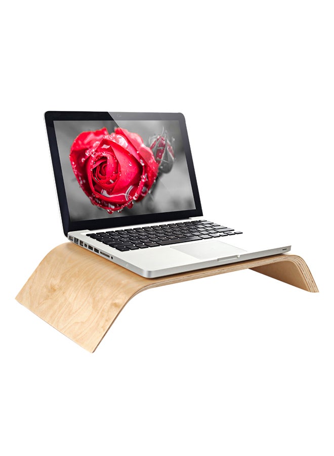 SAMDI - Universal Wooden Laptop Stand Brown - Image 1