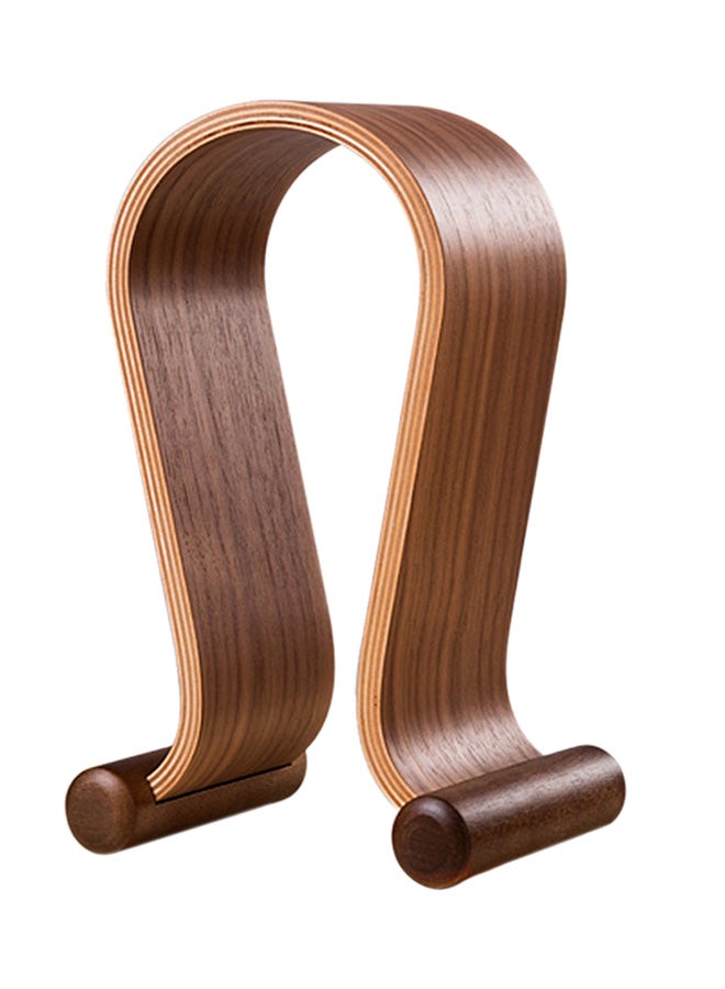 سامدي حامل خشبي لسماعات الرأس بني - Image 1