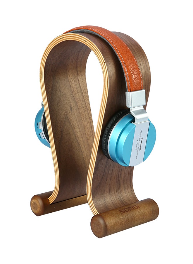 سامدي حامل خشبي لسماعات الرأس بني - Image 2