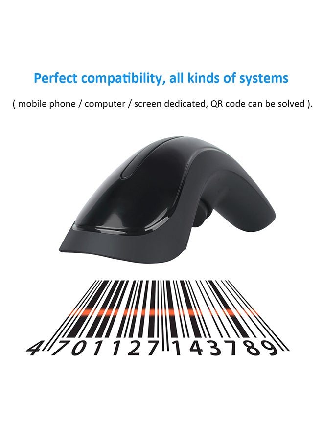 Generic RF1000G Wireless Barcode Scanner Black  - Image 3