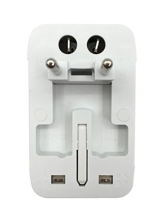 Generic - All-In-One Universal Adaptor White 0.124kg - Image 1