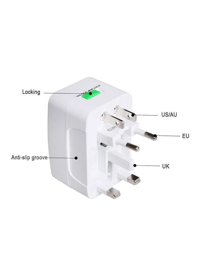Generic - All-In-One International Adapter Plug White 0.11kg - Image 1