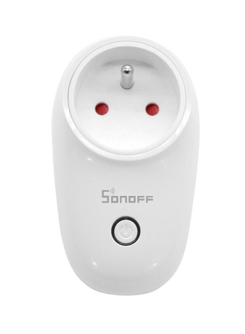 S26 Wi-Fi Smart Socket Wireless Remote Control Plug Compatible With Alexa To Control Your Devices From Anywhere Via App (Plug- EU-F) White 0.15kg