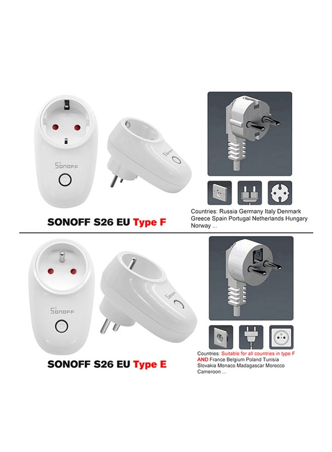 SONOFF Wireless Smart Socket Charging Adapter White  - Image 3