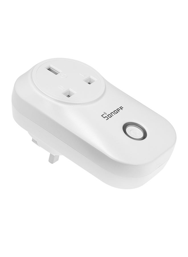 SONOFF - Smart Home Automation S20 10A 2200W Wifi Wireless Remote Control Socket, Smart Plug  Compatible With Alexa Google Home IOS And Android (Plug- Uk) White 0.154kg - Image 1