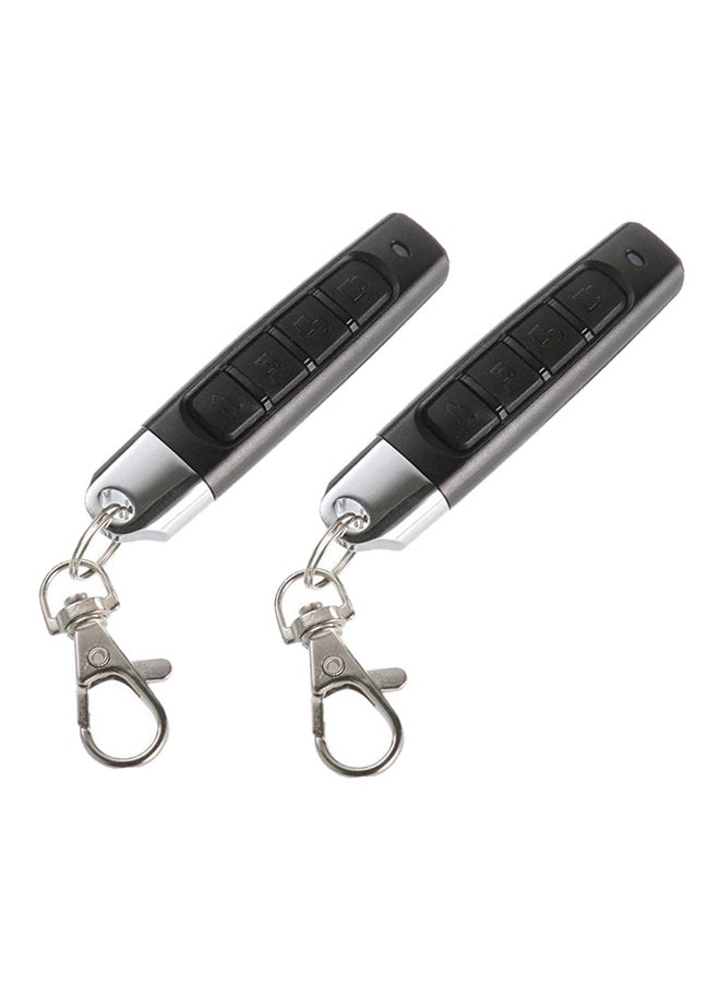 2-Piece Door Alarm Remote Controller Black 6.6x1.5centimeter - Image 1