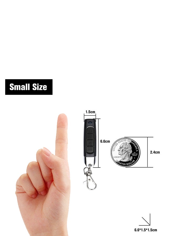 2-Piece Door Alarm Remote Controller Black 6.6x1.5centimeter - Image 3