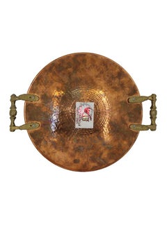 REGAL IN HOUSE Traditional Serving Tray Silver/Brown 36x36cm  - Image 2