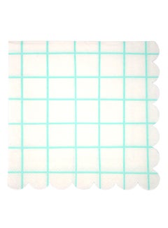 20-Piece Grid Napkin Set 10 x 10inch