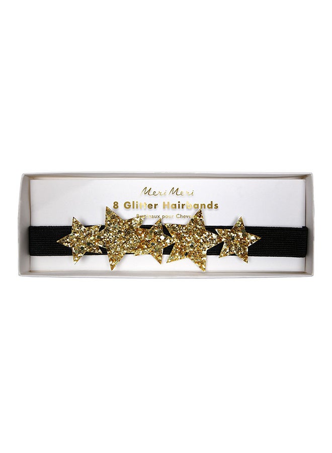 Meri Meri 8-Piece Star Glitter Hair B And Set  - Image 2