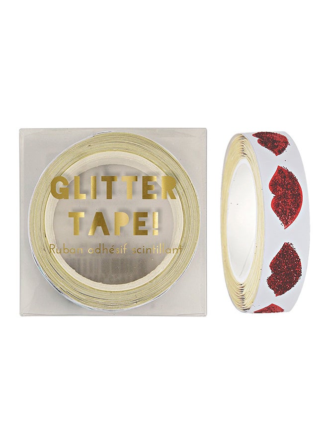 Meri Meri Roll Of Glitter Lips Tape 2.74meter  - Image 2