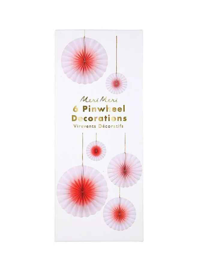 Meri Meri 6-Piece Ombre Pinwheels Set