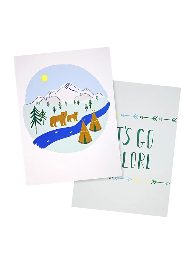 Meri Meri 2-Piece Let's Explore Art Print Set