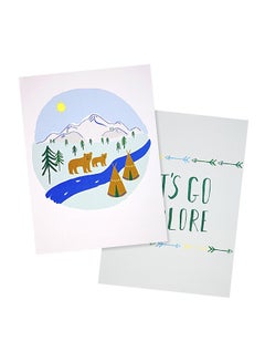 2-Piece Let's Explore Art Print Set 12 x 16inch