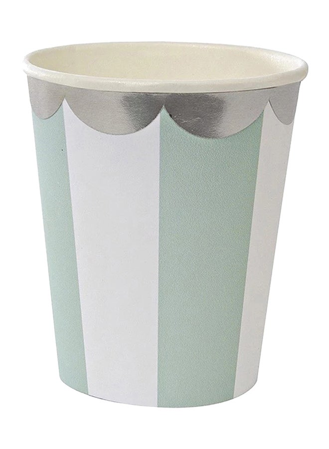 Meri Meri 8-Piece Aqua Party Cup Set 
